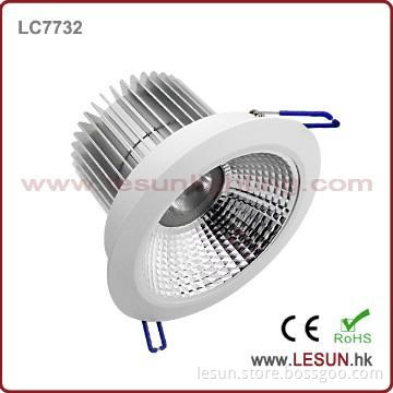 Silver/balck good quality 15W cob downlight for hotel LC7732